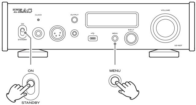 TEAC UD-507 - Restoring default settings - 1