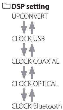 TEAC UD-507 - Turn the INPUT knob to select the setting item and press the INPUT knob. - 2