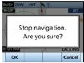 ICOM IC-M510 - Stopping navigation - 1