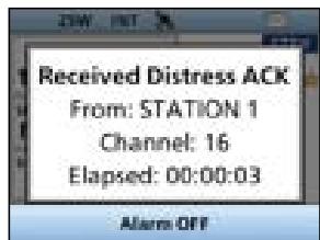 ICOM IC-M510 - When a Distress Cancel call is received: - 1