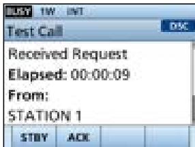 ICOM IC-M510 - Receiving a Test call - 3