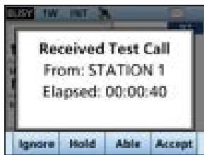 ICOM IC-M510 - Receiving a Test call - 2