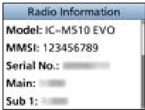 ICOM IC-M510 - Radio Info - 1