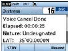 ICOM IC-M510 - Distress Cancel call - 2