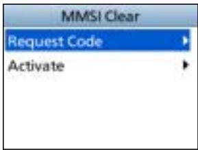 ICOM IC-M510 - Checking your Request code: - 1