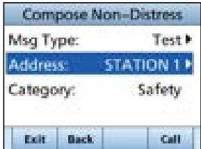 ICOM IC-M510 - Sending a Test call - 3