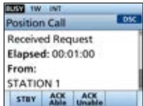 ICOM IC-M510 - When a Position Request call is received: - 3