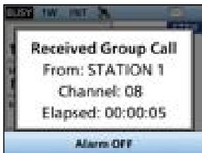 ICOM IC-M510 - When an All Ships call is received: - 1