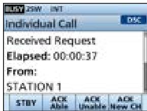 ICOM IC-M510 - Sending an Individual Acknowledgment - 4