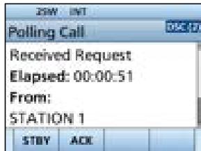 ICOM IC-M510 - Sending a Polling Reply call - 3