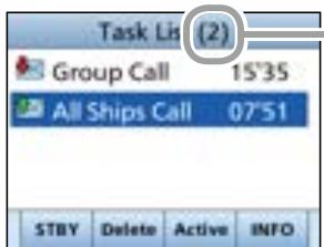 ICOM IC-M510 - Task list - 1