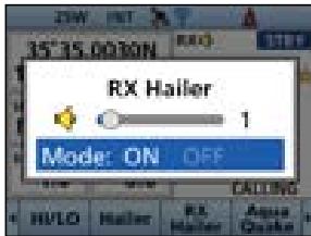 ICOM IC-M510 - Using the RX Hailer - 1