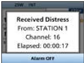 ICOM IC-M510 - When a Distress call is received: - 1