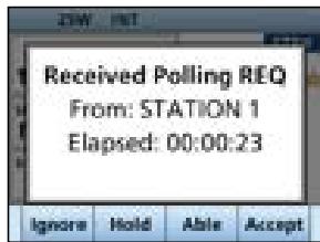 ICOM IC-M510 - Sending a Polling Reply call - 2