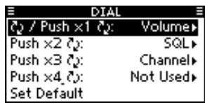 ICOM IC-M510 - Example: Dial assignment - 1