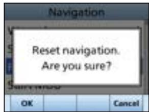ICOM IC-M510 - Resetting navigation - 1