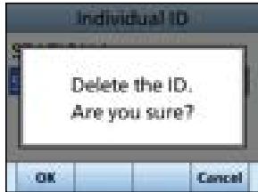 ICOM IC-M510 - Deleting an entered ID - 2