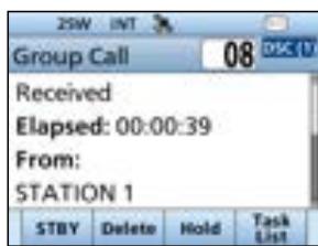 ICOM IC-M510 - Activating the held DSC task - 3