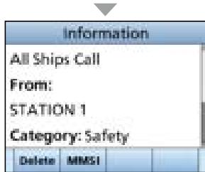 ICOM IC-M510 - Received DSC Log - 2