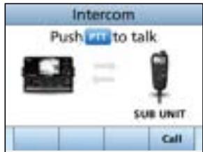 ICOM IC-M510 - NOTE: While using the Intercom function, - 2