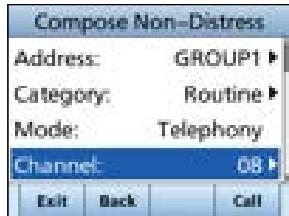 ICOM IC-M510 - Sending a Group call - 3