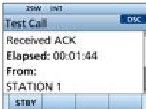 ICOM IC-M510 - Sending a Test call - 5