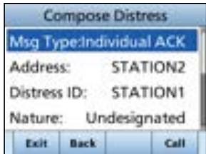 ICOM IC-M510 - Sending a Distress Relay acknowledgment (For only the USA version) - 4