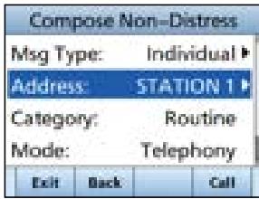 ICOM IC-M510 - Sending an Individual call - 1