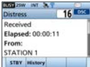 ICOM IC-M510 - When a Distress call is received: - 3