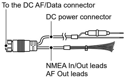 ICOM IC-M510 - DC AF/DATA CONNECTOR - 1