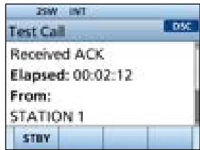 ICOM IC-M510 - Receiving a Test acknowledgment/Position Reply call* /Polling Reply call (*For only the USA version) - 2