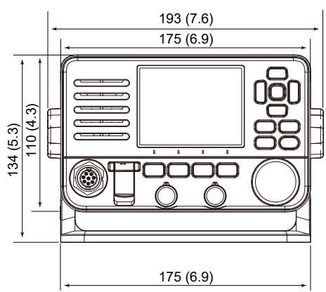 ICOM IC-M510 - Dimensions - 2