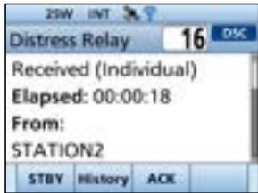 ICOM IC-M510 - Sending a Distress Relay acknowledgment (For only the USA version) - 3