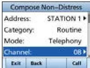ICOM IC-M510 - Sending an Individual call - 2