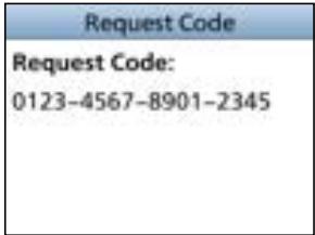 ICOM IC-M510E - Checking your Request code: - 2