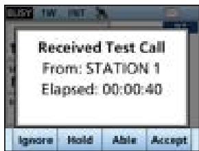 ICOM IC-M510E - Receiving a Test call - 2