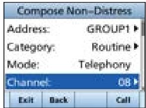 ICOM IC-M510E - Sending a Group call - 3