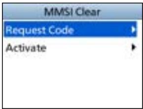 ICOM IC-M510E - Checking your Request code: - 1