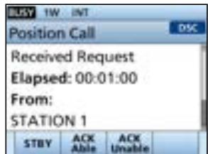 ICOM IC-M510E - When a Position Request call is received: - 3