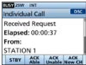 ICOM IC-M510E - Sending an Individual Acknowledgment - 4