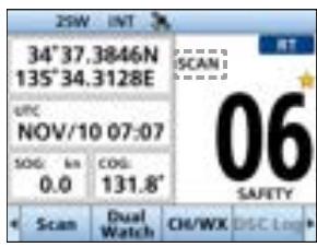 ICOM IC-M510E - Starting a scan (Except for the NLD version) - 2