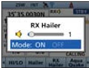 ICOM IC-M510E - Using the RX Hailer - 1