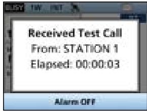 ICOM IC-M510E - Receiving a Test call - 1