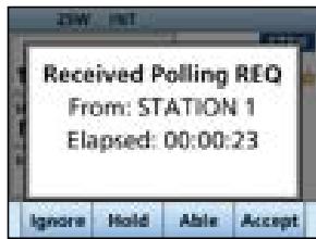 ICOM IC-M510E - Sending a Polling Reply call - 2