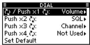 ICOM IC-M510E - Example: Dial assignment - 1