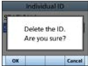 ICOM IC-M510E - Deleting an entered ID - 2