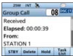 ICOM IC-M510E - Activating the held DSC task - 3