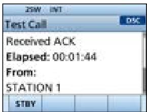 ICOM IC-M510E - Sending a Test call - 5