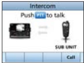 ICOM IC-M510E - NOTE: While using the Intercom function, - 2