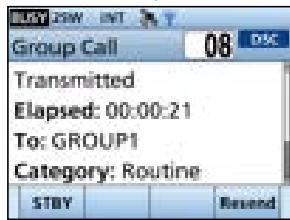 ICOM IC-M510E - Sending a Group call - 5